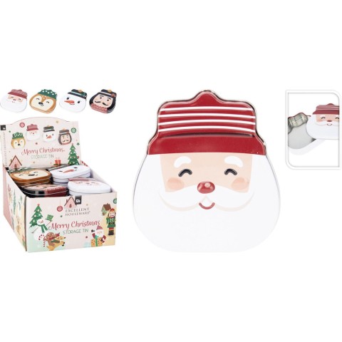 BOX METALLO 12X9CM NATALE 3ASS